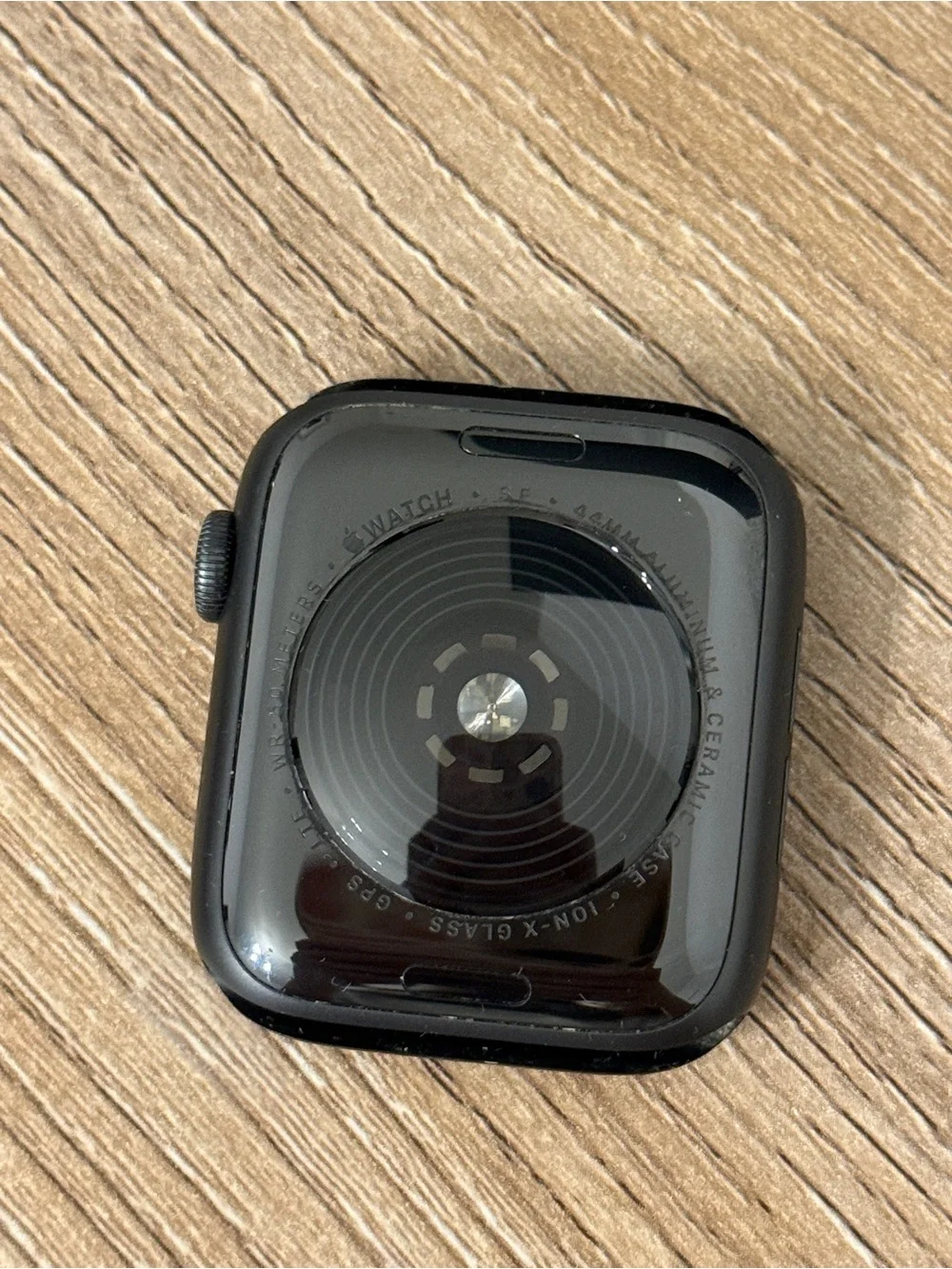 Apple Watch - Black Case with Dark Blue Sport Band
